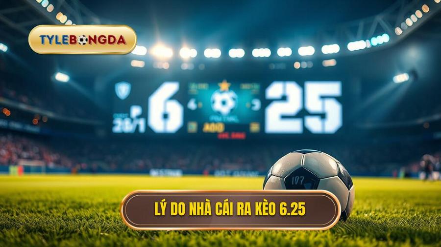 Tại sao nhà cái lại đưa ra kèo tài xỉu 6.25?