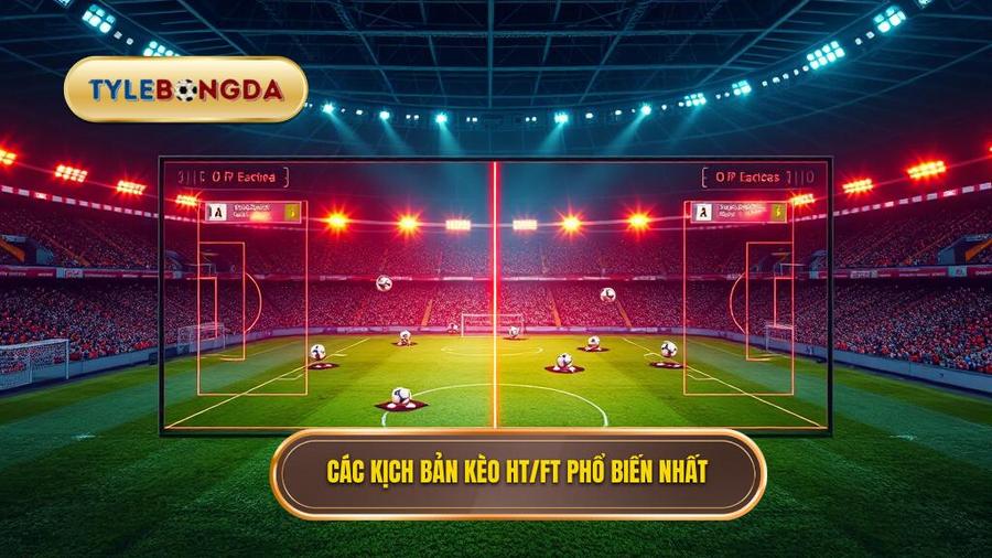  Các kịch bản kèo HT FT phổ biến nhất